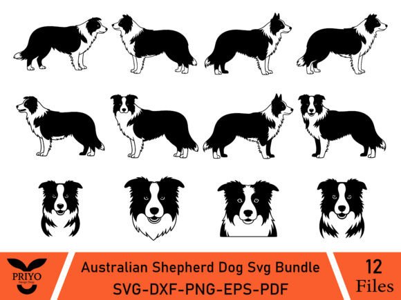 Australian Shepherd Dog Svg Bundle
