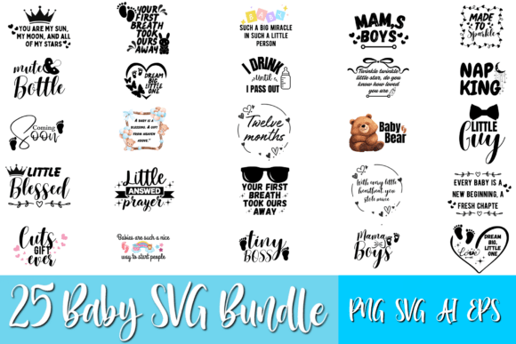 Baby Sayings SVG Bundle