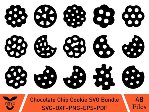 Chocolate Chip Cookie SVG Bundle