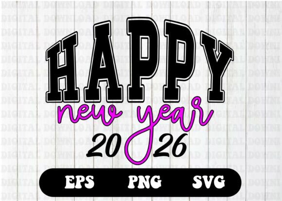 Happy New Year 2026, Holiday Png
