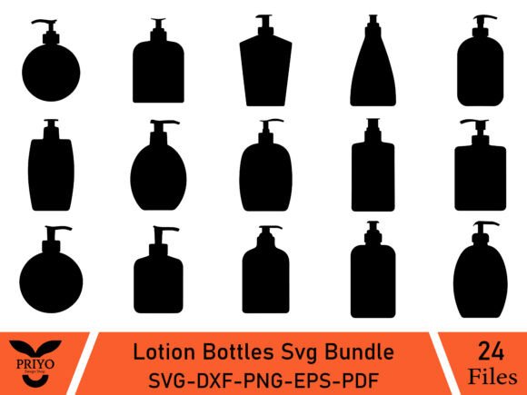 Lotion Bottles Svg Bundle