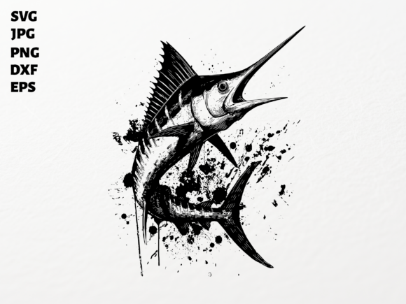 Marlin Fish SVG for Cricut Sublimation
