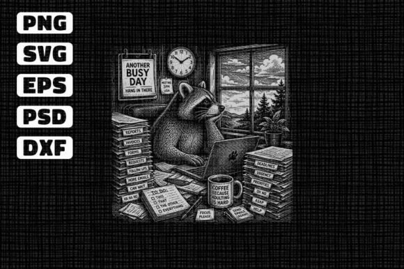 Office Raccoon SVG Review