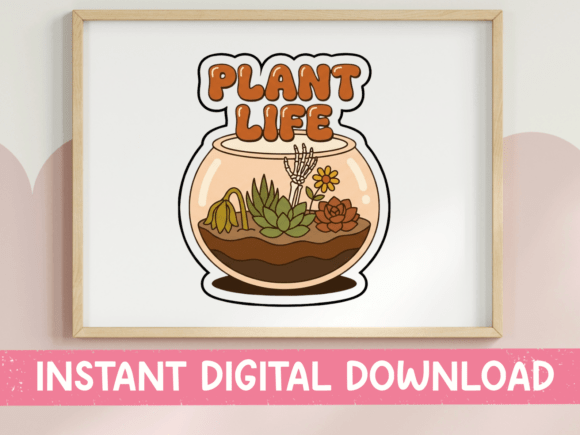 Plant Life Retro Fishbowl Garden