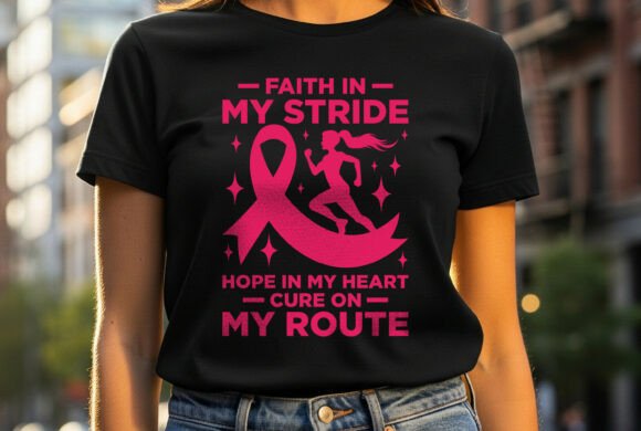 Running Shirt Faith Hope Cure Awareness