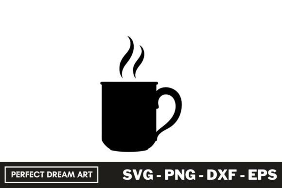 Steaming Mug Silhouette SVG File